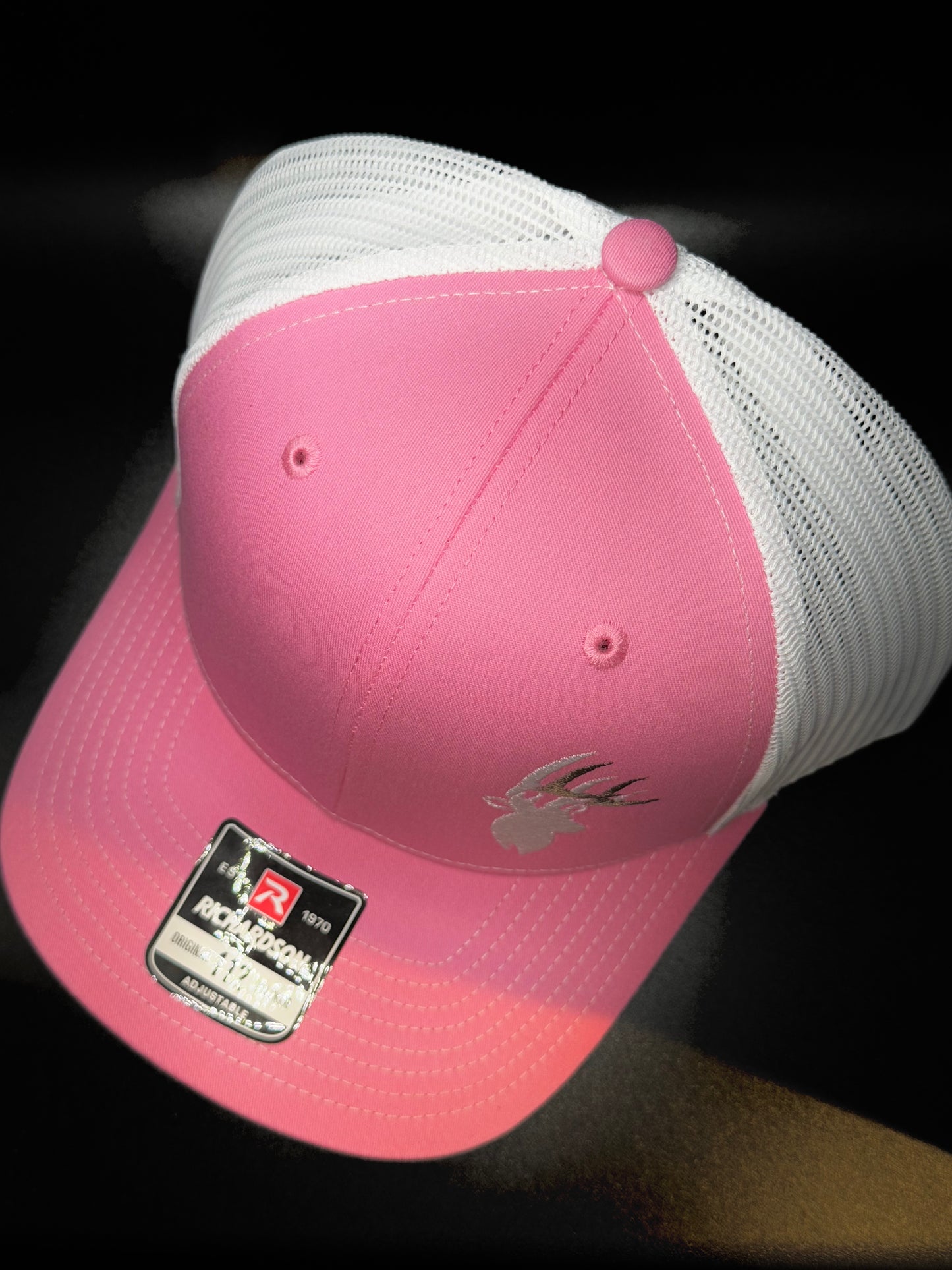 L&L Whitetail Logo Hat - Richardson 112 (Pink)