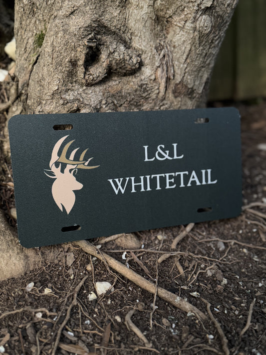 L&L Whitetail License Plate