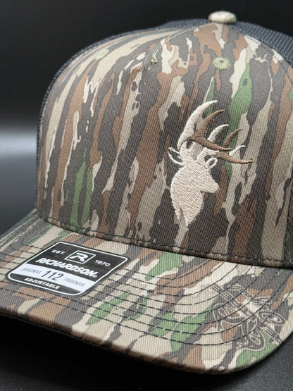 L&L Whitetail Logo Hat - Richardson 112PFP - Realtree Original Colorway