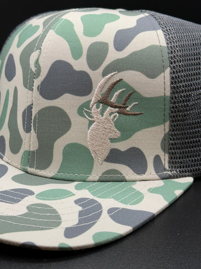 L&L Whitetail Logo Hat - Lost Slate - Marsh Colorway