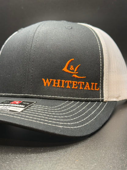 L&L Whitetail Logo Hat - Richardson 112 - Black/White Colorway